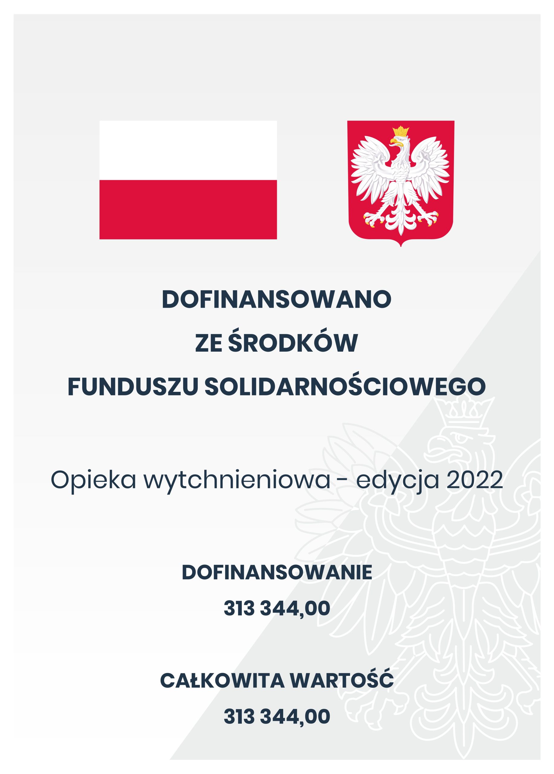 Dofinansowanie ze środkow Funduszu Solidarnościowego